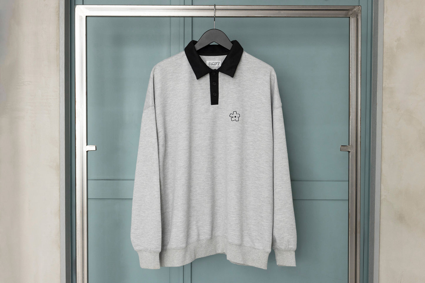 Long Polo Shirt (Gray)