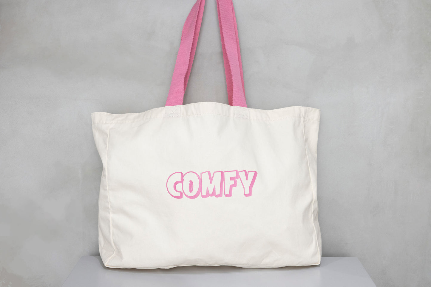Tote Bag (Ivory × Pink)