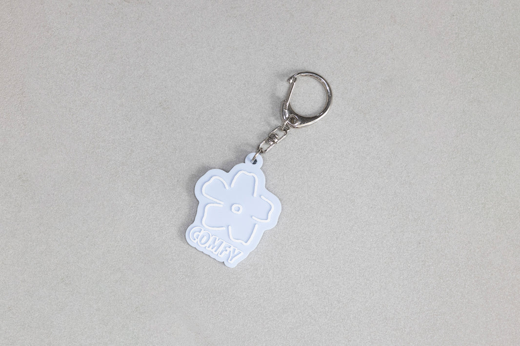Flower Keychain (Light Blue)