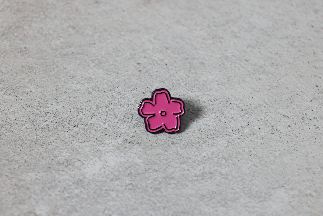 Pin Badge - Flower(Pink)