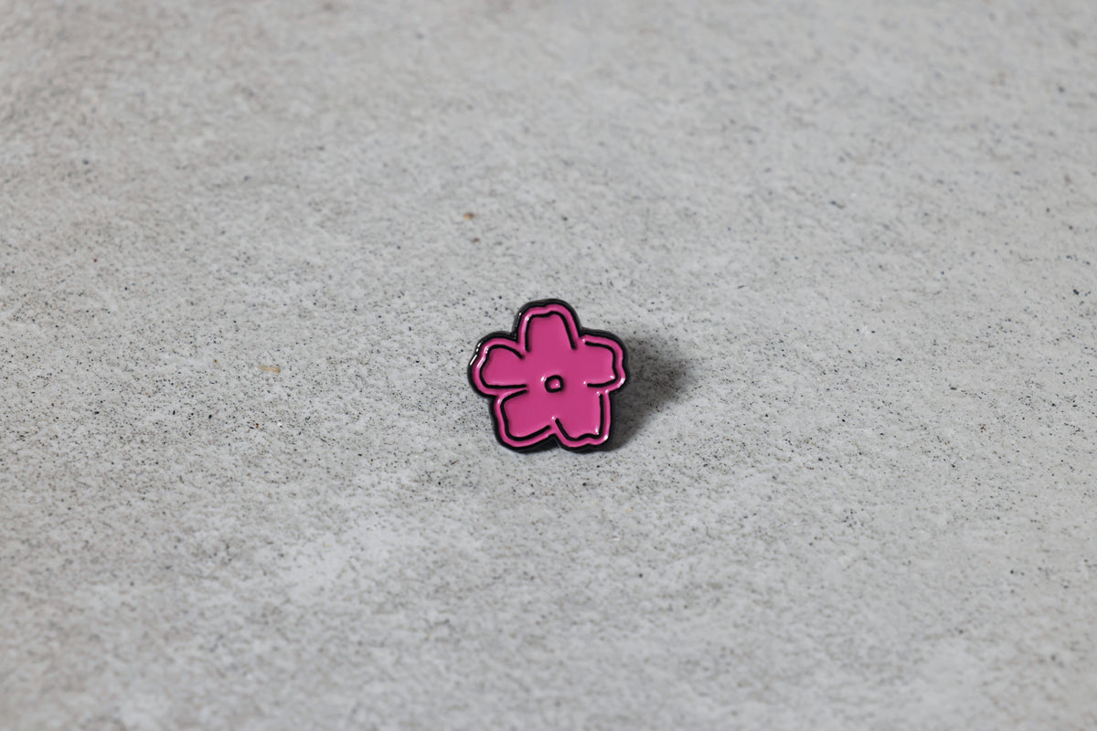 Pin Badge - Flower(Pink)