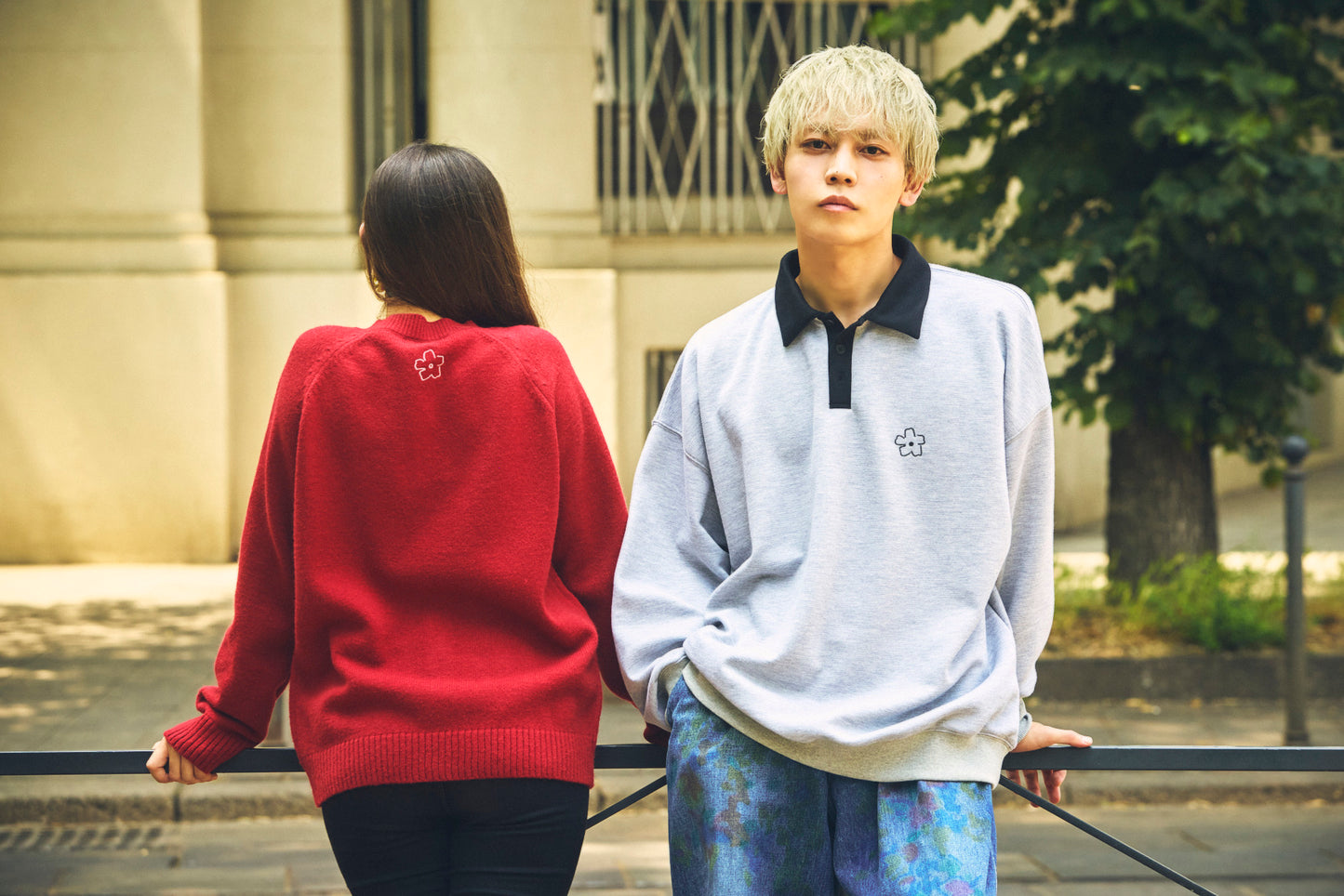 Long Polo Shirt (Gray)