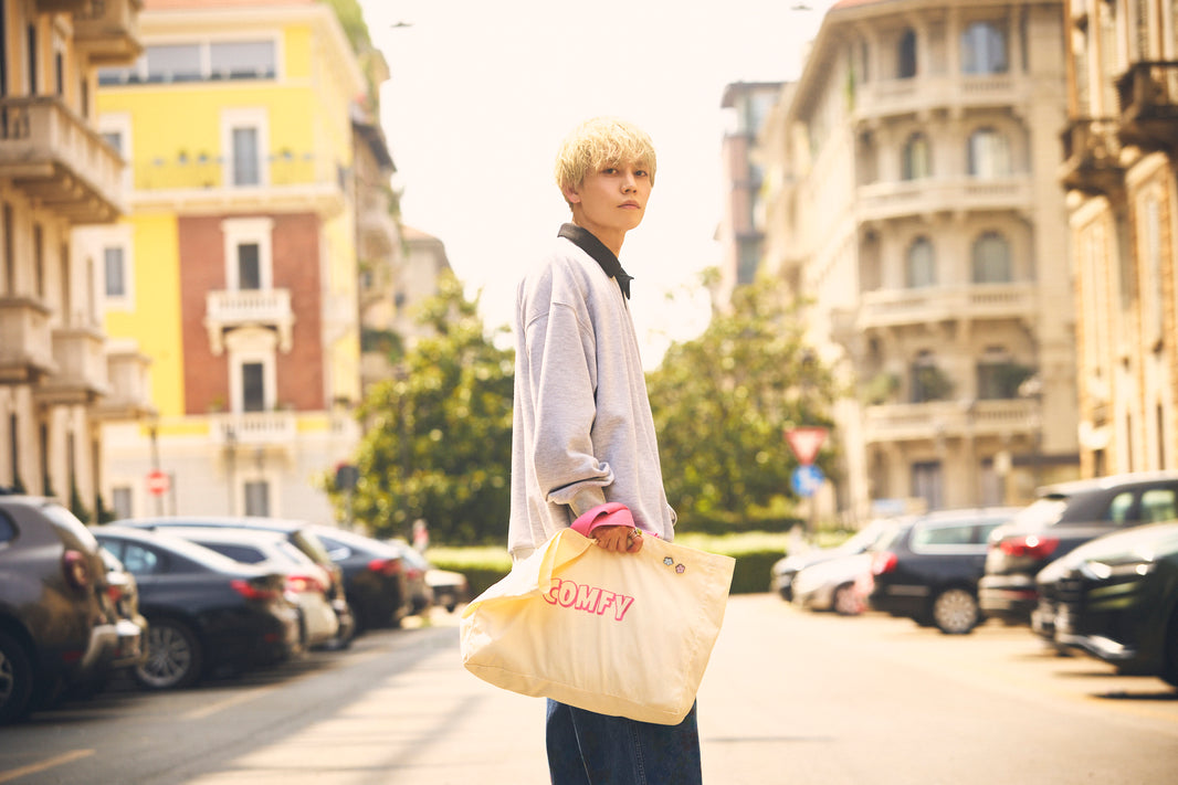 Tote Bag (Ivory × Pink)